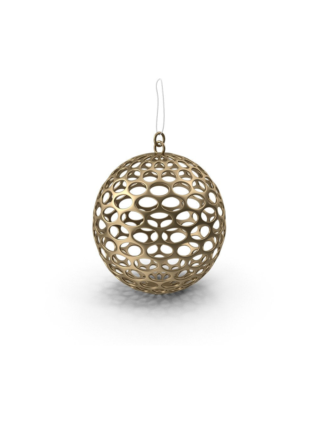 Gold Mesh Christmas Ornament.H03